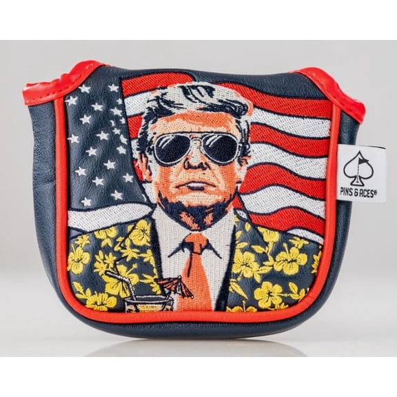 Pins & Aces Trump Gulf of America Mallet Putter Headcover (Multi) Golf 2025 NEW