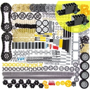 Pins-Gears-Axles Set Compatible with Lego-Technic-Parts, Pull-Back-Motor Compatible with 47715c01