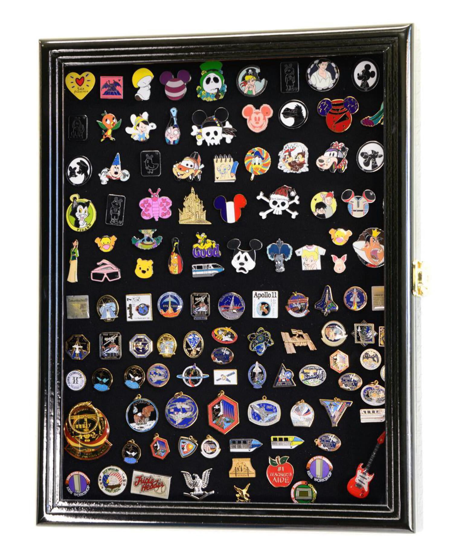 Pins, Ribbons, Medals, Buttons, Shells Showcase Display Case Cabinet ...
