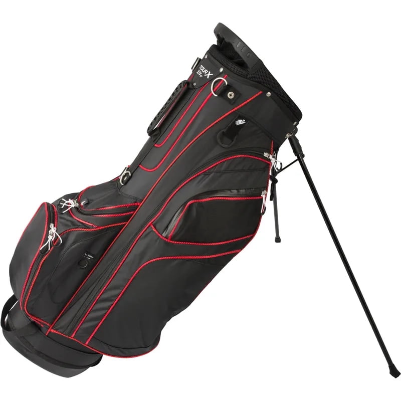 Pinseeker Tour X Org XIV ST Black Red Stand Golf Bag