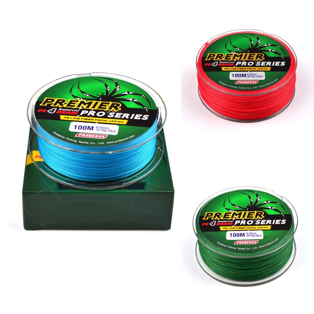 Pinshui 100m 4 stands braided fishing line abrasion resistant braided lines incredible superline