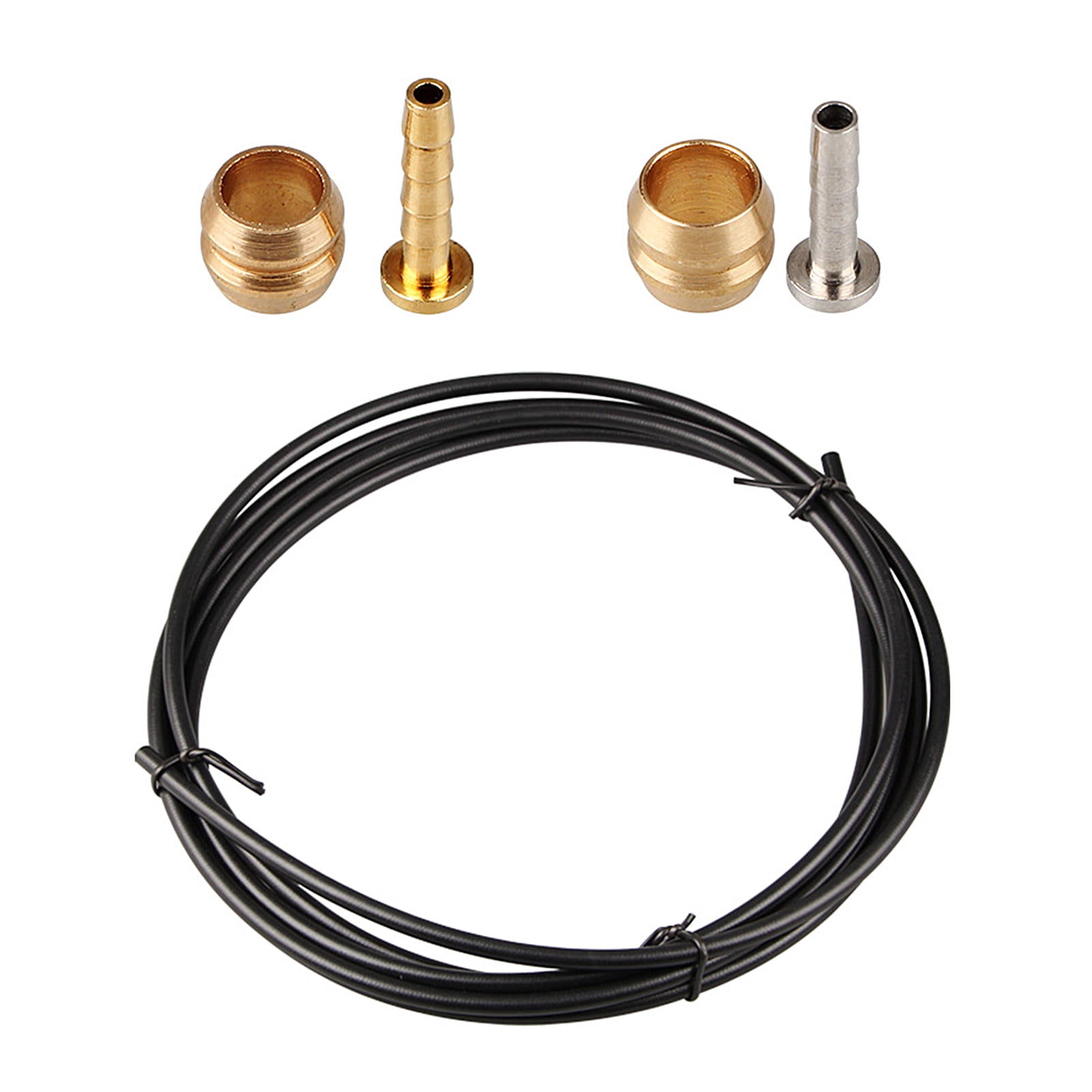 Kit De 10 Inserts Olives Et 10 Raccords Pour Câble De Frein Shimano BH90 - Laiton, Pour Réparation Frein à Disque Vélo - 12