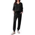 thumbnail image 1 of Pinspark 2 Piece Outfits for Women Long Sleeve Tracksuit Lounge Sets Travel Outfits Half Zip Sweatshirt Sweatpants Matching Set, 1 of 6