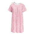 thumbnail image 1 of Pinspark Hospital Gowns Open Back for Women Bedridden Nightgowns Back Opening Short Sleeve Post Surgery Tear Away Adaptive Dresses, 1 of 6
