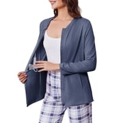 Pinspark Mastectomy Shirts with Drain Pockets Post Shoulder Surgery Tops for Women Chemo Port Long Sleeve with Zippers