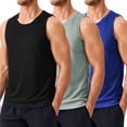 thumbnail image 1 of Pinspark Men's 3 Pack Workout Tank Tops Quick Dry Sleeveless Muscle Tee Gym Bodybuilding Fitness Shirts for Men, 1 of 6