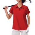 thumbnail image 1 of Pinspark Polo Shirts for Women Moisture Wicking Golf Shirt Lightwight Tennis Top Performance Workout Tshirt Sun Protection Sport Tops with Collar, 1 of 6