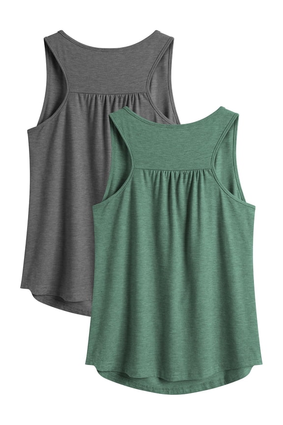 Tank Top for Women Racerback Workout Tops Sleeveless Lightweight Yoga Gym Shirts Loose Fit Athletic Running Tanks