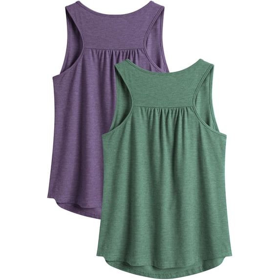 Pinspark Tank Top for Women Sleeveless Workout Tops Racerback Gym Yoga Running Tanks Sleeveless Athletic Shirts
