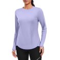 thumbnail image 1 of Pinspark UPF 50+ Rash Guard for Women Hiking Shirt Quick Dry Workout Top Long Sleeve Crewneck Running Shirts, 1 of 6