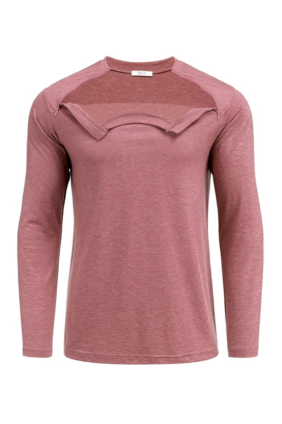 Unisex Chemo Shirts for Port Access Chemotherapy Must Haves Long Sleeve Cancer Care Package for Men