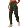 thumbnail image 1 of Pinspark Waterproof Pants Women Quick Dry Lightweight Outdoor Sun Protection Pant with Pockets Summer Athletic Cargo Joggers, 1 of 6