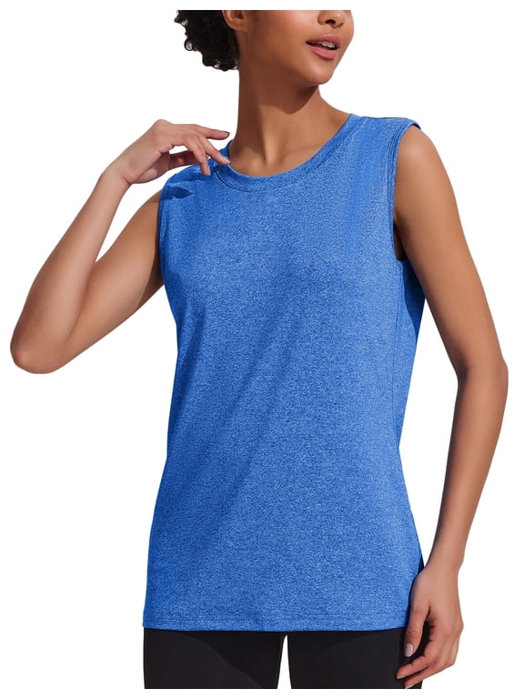 Women Sports Shirts Sleeveless Athletic Shirt Lightweight Workout Gym Tank Tops Lounge Yoga Activewear