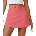 thumbnail image 1 of Pinspark Women Tennis Skirts with Pockets Tummy Control Active Skorts A Line Workout Golf Skirts V-Waisted, 1 of 6