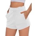 thumbnail image 1 of Pinspark Women's Air Cotton Active Shorts Athletic Running Shorts Breathable Comfort Stretch Adjustable Waist with Side Pockets, 1 of 6