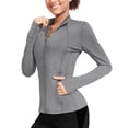 thumbnail image 1 of Pinspark Women's Athletic Jackets Lightweight Running Workout Jacket Full Zip Track Tops Sportswear with Thumb Holes, 1 of 6