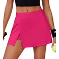 thumbnail image 1 of Pinspark Women's Tennis Skirts High Waisted Workout Skorts with Inner Pockets Side Split Golf Skirt Lightweight Athletic Skort Summer, 1 of 6