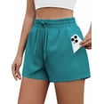 thumbnail image 1 of Pinspark Womens Workouts Shorts with MSH Lining Outdoor Breathable Athletic Shorts with Pockets Summer Quick Dry Active Shorts, 1 of 6