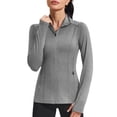 thumbnail image 1 of Pinspark Workout Yoga Jackets for Women Full Zip Athletic Track Jackets with Pockets Lightweight Long Sleeve Running Tops, 1 of 6