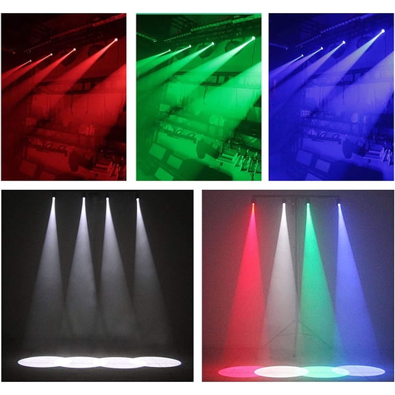 Pinspot Light, 15W RGBW Disco Ball Spotlight, Super Bright Led Beam Pin Spot Lights, Remote Control Mirror Disco Ball Light for DJ Disco Band Dance Party Show Bar Club Wedding
