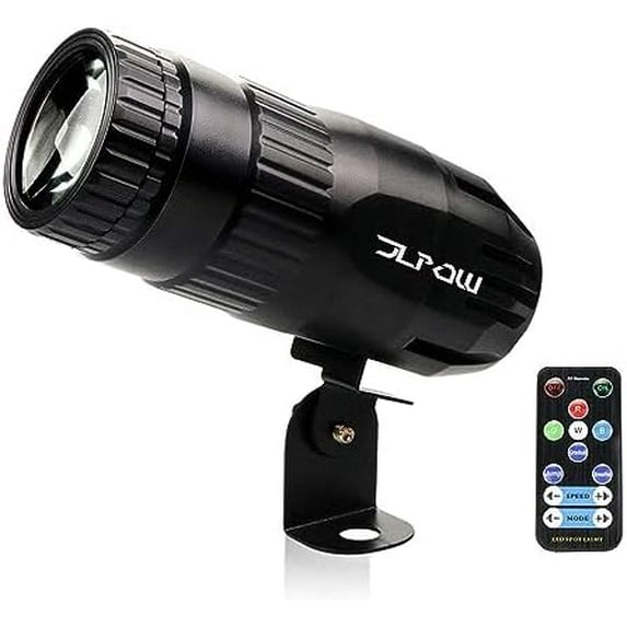 Pinspot Light with Remote, Super Bright Mirror Ball Spotlight, Mini 15W RGBW LED Beam Spot Lights Stage Effect Lighting, Best for DJ Disco Party Bar Club Show Wedding Children's Theater$$