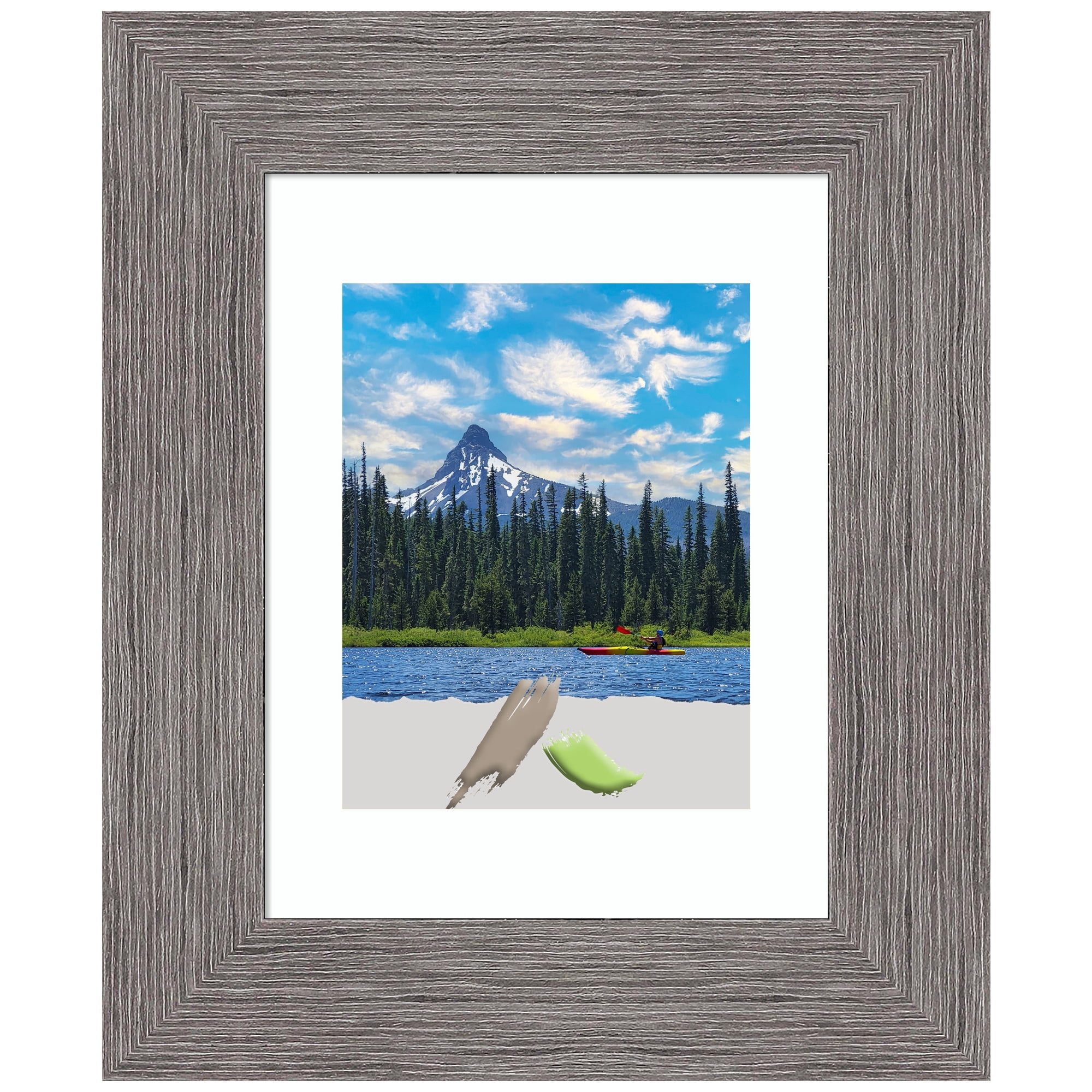 Pinstripe Plank Grey Picture Frame, Photo Frame, Art Frame - Walmart.com