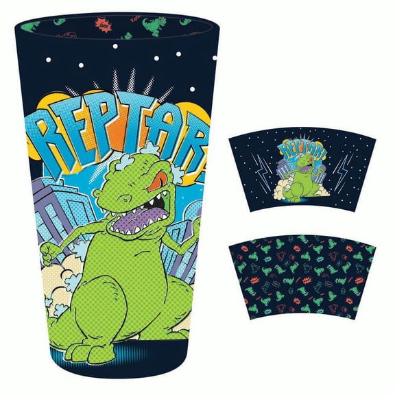 Pint Glass - Rugrats - Reptar 16oz New gls-nick-rrpt