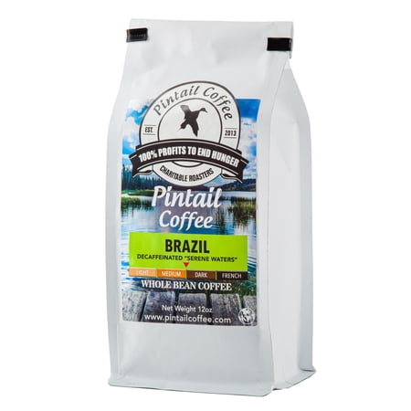 Pintail Coffee Brazilian "Serene Waters" Decaffeinated Bagged Whole Bean Coffee