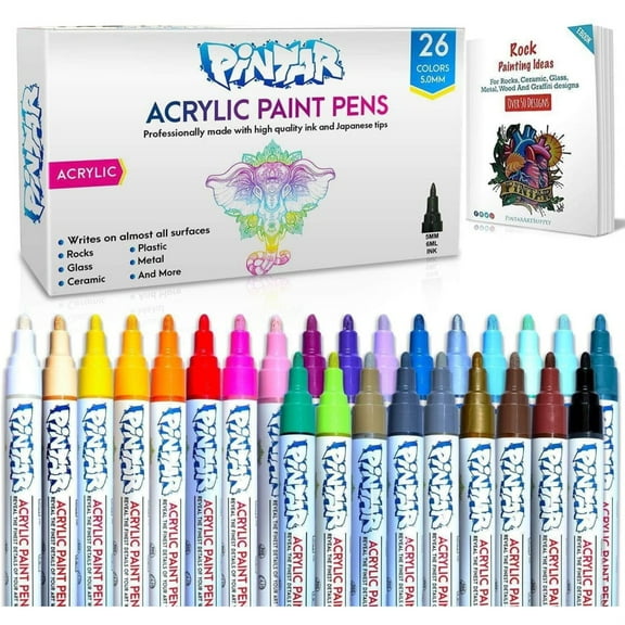 Pintar Art Supply 20 Pack of Acrylic Pouring Paints 2oz. Bottles