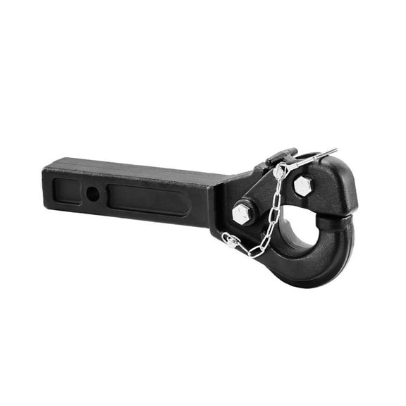 Pintle Hitch 2 Inch Receiver, 20000 lbs Capacity - 2.5-3 Inch Lunette Ring, Heavy Duty Towing Hook for Trucks, Trailers & SUVs