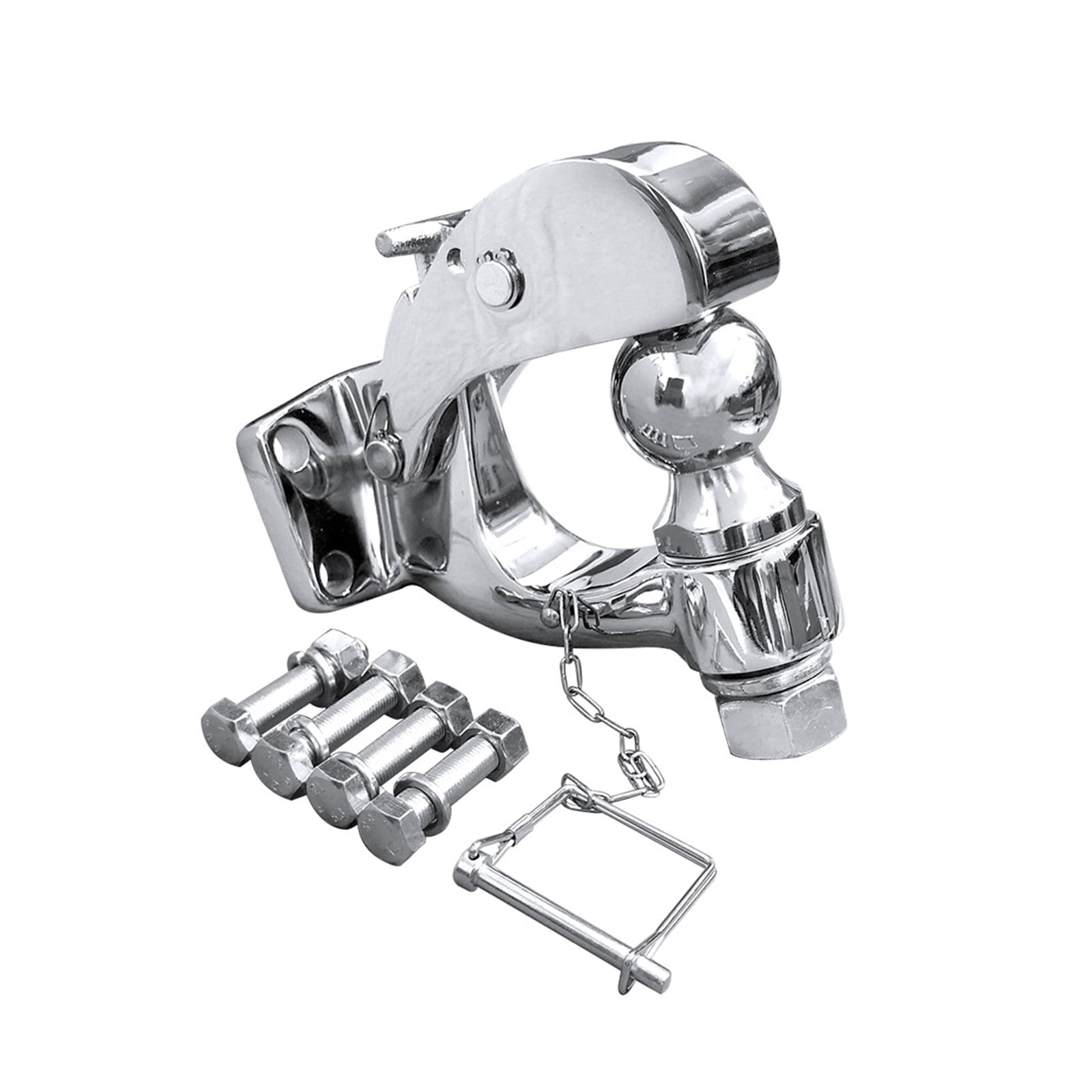 All Chrome Rv Pintle Hook Chrome Hitch Towing Heavy Duty 5 TON Car Towbar RV Parts ...