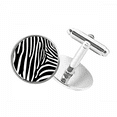 thumbnail image 1 of Pinto Animal Art Grain Illustration Pattern Round Button Cuff Clip Stud Cufflinks, 1 of 4