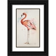 thumbnail image 1 of Pinto, Patricia 10x14 Black Ornate Wood Framed with Double Matting Museum Art Print Titled - Flamingo I, 1 of 4