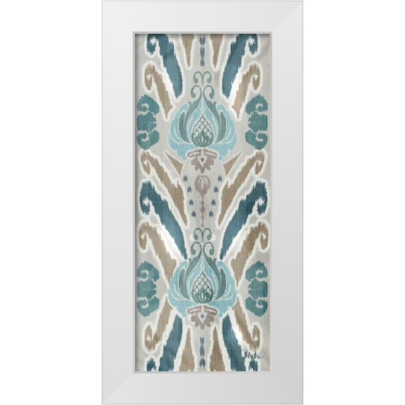 Pinto, Patricia 10x18 White Modern Wood Framed Museum Art Print Titled - A Touch of Flourish II