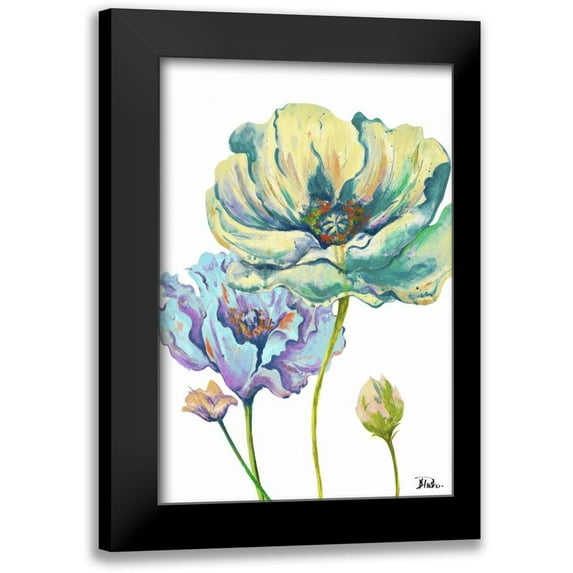 Pinto, Patricia 11x14 Black Modern Framed Museum Art Print Titled - Fresh Colored Poppies II