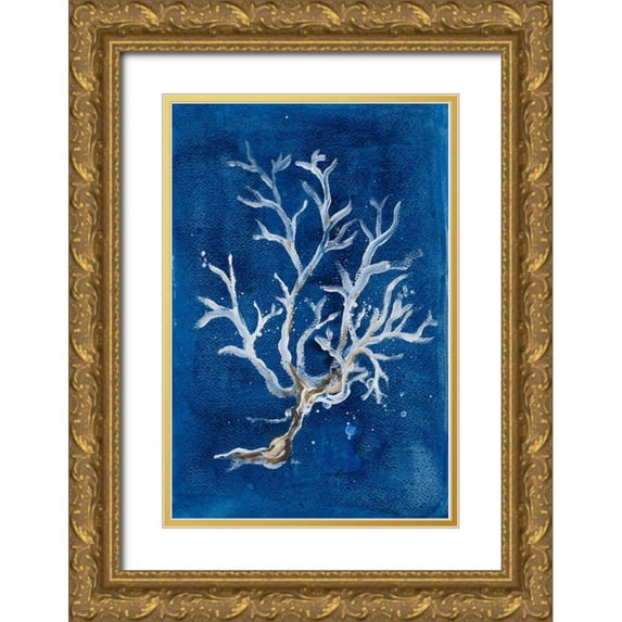 Pinto, Patricia 11x14 Gold Ornate Wood Framed with Double Matting Museum Art Print Titled - White Corals I