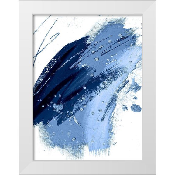 Pinto, Patricia 11x14 White Modern Wood Framed Museum Art Print Titled - Blue Discovery