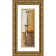 thumbnail image 1 of Pinto, Patricia 11x24 Gold Ornate Wood Framed with Double Matting Museum Art Print Titled - Oxido I, 1 of 4