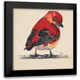 thumbnail image 1 of Pinto, Patricia 12x12 Black Modern Framed Museum Art Print Titled - Baby Red Bird I, 1 of 5