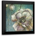 thumbnail image 1 of Pinto, Patricia 12x12 Black Modern Framed Museum Art Print Titled - Blue Poppies II, 1 of 5