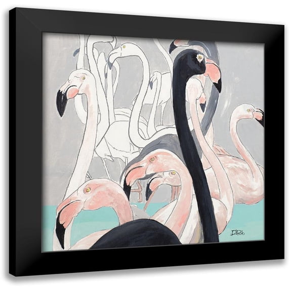 Pinto, Patricia 12x12 Black Modern Framed Museum Art Print Titled - Flamazing I