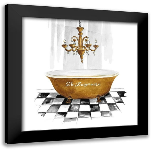 Pinto, Patricia 12x12 Black Modern Framed Museum Art Print Titled - La Baignoire