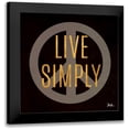 thumbnail image 1 of Pinto, Patricia 12x12 Black Modern Framed Museum Art Print Titled - Love and Live II, 1 of 5