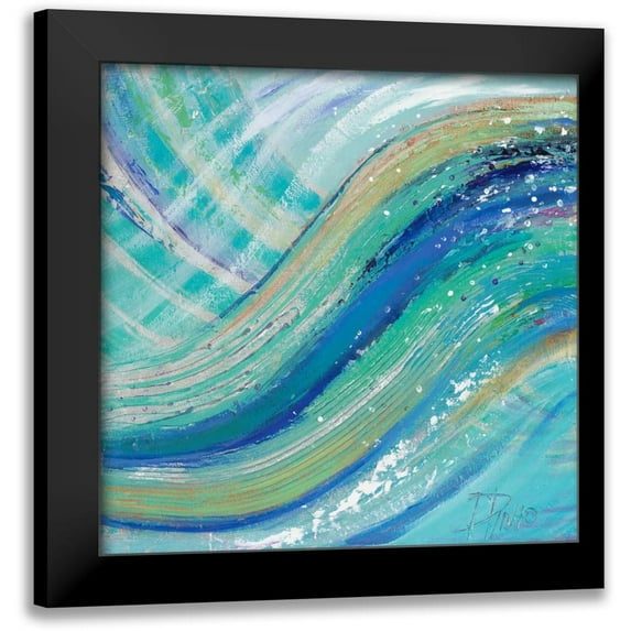 Pinto, Patricia 12x12 Black Modern Framed Museum Art Print Titled - Mar Azul II
