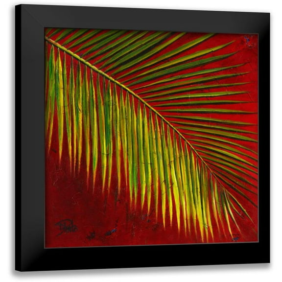 Pinto, Patricia 12x12 Black Modern Framed Museum Art Print Titled - Palmas En Fuego I