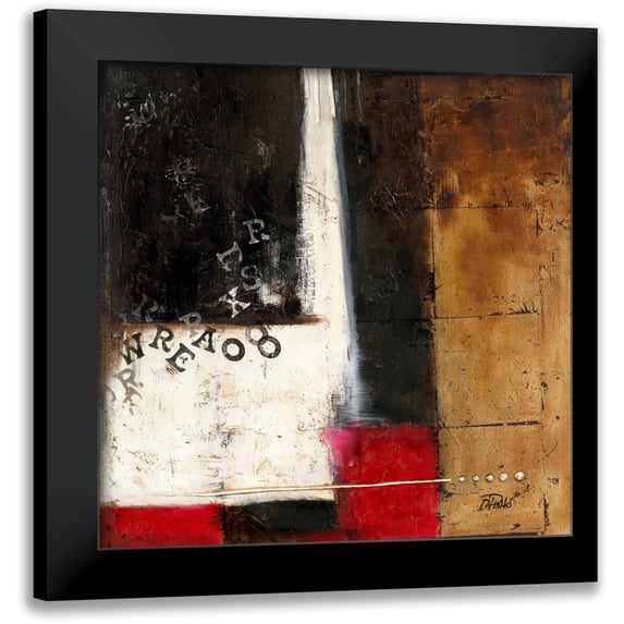 Pinto, Patricia 12x12 Black Modern Framed Museum Art Print Titled - Red Contemporary IV