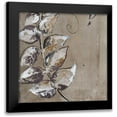 thumbnail image 1 of Pinto, Patricia 12x12 Black Modern Framed Museum Art Print Titled - Watercolor Leaves Square I, 1 of 5