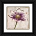 thumbnail image 1 of Pinto, Patricia 12x12 Black Ornate Wood Framed with Double Matting Museum Art Print Titled - Defined Lotus II, 1 of 4