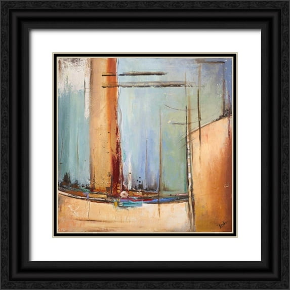 Pinto, Patricia 12x12 Black Ornate Wood Framed with Double Matting Museum Art Print Titled - Escape II
