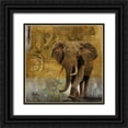 thumbnail image 1 of Pinto, Patricia 12x12 Black Ornate Wood Framed with Double Matting Museum Art Print Titled - Expedition Square I, 1 of 4